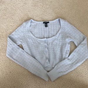 Cropped cardigan top